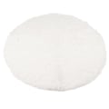 Miniatyrbilde 7 av 8: Rund plysjmatte Supermyk fluffy tepper Antislipp myk matte Moderne plysjmatte for stue Soverom Hvit