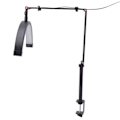 Miniatyrbilde 2 av 8: LED Halvmånelys Vippelysbordlampe 360 graders Rotasjon 3 Farger 10 Trinn Dimbar Vippelysforlengelse Beauty Fill Light 20W EU-kontakt 100‑240V