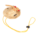 Miniatyrbild 7 av 8: Bearded Dragon Hat Justerbar Spänne Älg Dekor Söta små husdjur halmhatt för hamster ödla marsvin L