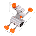 Miniatyrbilde 4 av 8: Slitesterkt fiskespø i aluminiumlegering Stangholder Stolklemm Festesett Fiskeutstyr (oransje)