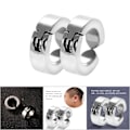 Pikkukuva 7 / 7: 1 pari tyylikkäitä korvakoruja ruostumattomasta teräksestä Korvakorut Ear Cuff Korut Lahja (hopea sileä pinta)