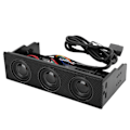 Miniatyrbild 2 av 8: PC Frontpanel Högtalare Stereo Surround Datorfodral Inbyggd mikrofonhögtalare 5.25in STW9005