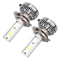 Miniatyrbilde 4 av 8: 2 stk Mini H7 LED DOB Pære Vanntett Selvoppvarmet Varmespredning Frontlys 6000LM 6000k Tåkelys