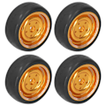 Miniatyrbilde 2 av 8: 4 stk/sett 63mm RC-dekk Metallhjulnav med adapterpakninger skruer sett for WPL D12 fjernstyrt lastebil