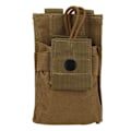 Miniatyrbillede 1 af 8: Multifunktionel Molle Radioholder Holster Walkie Talkie Taske Pose til To-vejs Radio (Tan)