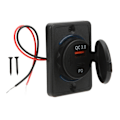 Miniatyrbillede 1 af 8: 18W PD Billaderoplader Adapter Sokkel QC3.0 USB Hurtigopladning Universal til Indgang 12‑24V Bil RV Elektrisk Udstyr