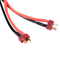 Pikkukuva 7 / 8: T-liitin Lipo RC -akkupaketin rinnakkaisadapteriliitin 1 naaras 2 uros 14AWG-kaapeli