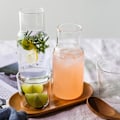 Miniatyrbild 5 av 7: Glaskruka En kopp Set Glas kaffe Mjölkkopp Transparent enkel drickskruka