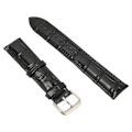 Miniatyrbild 6 av 8: PU läder klockband Legering Pin Spänne Justerbar Bekvämt utbyte Watchband Svart