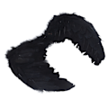 Pikkukuva 6 / 8: Höyhensiivet Aikuisten Lasten Cosplay Elävä Siipi Puku Tarvikkeet Halloween Joulujuhliin Musta M 60 X 45 cm / 23,6 X 17,7 tuumaa