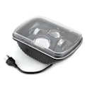 Miniatyrbillede 5 af 8: H4 7 tommer LED firkantet forlygte Høj lysstyrke 12‑24V Forlygte Passer til Wrangler YJ