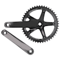 Miniatyrbillede 1 af 8: Aluminiumlegerings 144 BCD 48T Single Speed ​​Kranksæt Cykel Krankarmsæt Sort