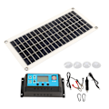Miniatyrbillede 2 af 8: Solpanel 10W polykrystallinsk silicium Dobbelt USB-udgang til motorcykler Båd Traktor Trailer Lastbil Plæneklipper RV 10A Controller