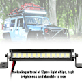 Pikkukuva 8 / 8: RC-auton lisävaruste Mini 12 LED -valopalkki kattovalo sopii TRX-4 Scx10 1/10 4WD CrawlerBlack