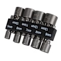 Miniatyrbillede 3 af 8: 9 stk Socket Bits 1/4in Hex Skaft Krom Vanadium Stål Skruetrækker Sokkel med Opbevaringsholder
