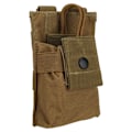 Miniatyrbillede 5 af 8: Multifunktionel Molle Radioholder Holster Walkie Talkie Taske Pose til To-vejs Radio (Tan)