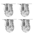 Miniatyrbillede 5 af 8: 4 stk Industrielle Hjul Sæt Heavy Duty Hjul Transparent Rullende Hjul Tilbehør