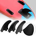 Miniatyrbild 8 av 8: 3st FCS surfbräda svansvattenfena set vänster mitten höger Surftillbehör Nylon Plast GlasfiberSurfbräda svansfena