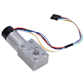 Miniatyrbild 7 av 8: Hög torsion snäckväxelmotor fullmetall självlåsande kodare reducerande motor Enkelaxel 90 RPM DC6V