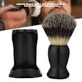 Miniatyrbillede 8 af 8: Sort akryl barberkostestativ Skægbørste Barberudstyr (skægbørste+holder)