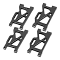 Miniatyrbillede 1 af 8: Forreste og bageste svingarmsæt metalopgraderingsdele til Wltoys 144001 1/14 4WD RC-bil (sort)