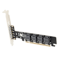 Pikkukuva 5 / 8: PCIE U.2 -sovitin kortti PCIE X16 4 porttiin U.2 NVME SFF8643 SFF8639 PCIE Split laajennuskortti LED-indikaattorilla