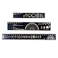 Miniatyrbilde 8 av 8: PCB-linjal for ingeniører Multifunksjonell 3 størrelser Standardskala linjal for elektroniske ingeniører