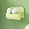 Pikkukuva 6 / 8: Kauneussieni Blender-teline Pölypuffien Järjestäjä Meikki Pölypuffien Sieni-teline Näyttöjalusta Kaksilokeroinen Vihreä