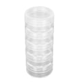 Miniatyrbilde 1 av 8: 5-lags klokkedeler oppbevaringsboks Transparent klokke Skruvkomponent bevegelsesbeholder Organizer 1,5 tommer