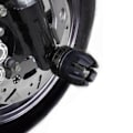 Miniatyrbild 5 av 8: 1 Par Motorcykel Framgaffelkopp Aluminiumlegering Fallskydd Hjul Krockskydd Kopp för Modifiering Gul