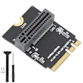 Pikkukuva 1 / 8: Sovitin kortti NVME SSD:lle M.2 Key AE pystysuoraan asennukseen Verkko muuntaja 2280 tyypille