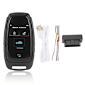 Miniatyrbilde 1 av 8: Bilsmart LCD-nøkkel Berøringsskjerm Bluetooth 5.0-tilkobling Nøkkelfri inngang Glatt berøring for en-knapps startmodeller Svart