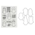 Miniatyrbilde 6 av 8: Klare Stempler Sunt Materiale Gjenbrukbart Klart Unikt Mønster Bred Anvendelse Transparent Stempel for Håndverksprosjekter