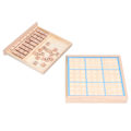 Miniatyrbillede 2 af 8: Træ Sudoku Puslespil Brætspil Nummer Matematik Hjernepuslespil Bordspil Børn Pædagogiske Legetøj Blå