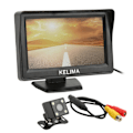 Miniatyrbillede 2 af 8: 4LED Backup Kamera 4.3in Bagudsyn Monitor Kit 120° Bred Vinkel IP68 Vandafvisende Nattesyn til Bil Lastbil SUV