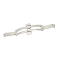 Miniatyrbilde 6 av 8: Klokkerem i rustfritt stål Spenne trykknapp Foldbar spenne Reservedeler for stålklokkerem 4 X 17 mm