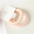 Miniatyrbilde 5 av 8: Hårring Elastisk Transparent Frost Sød Enkel Hårpynt for Studenter Kvinner Rosa