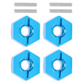 Miniatyrbillede 4 af 8: 5MM Hjul Hex Montering Hubs Møde med Pins Passer til WLtoys 1/14 144001 RC Bil Blå 1266B