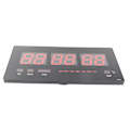 Miniatyrbillede 6 af 8: Digital vægur LED Elektrisk kalender Vægur med Noctilucence Hjem soveværelse Kontor EU-stik 110‑220V
