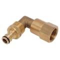 Miniatyrbilde 5 av 8: Slangealbuekobling Messing 3/4 tommer innvendig gjenger Universal Rotasjonsrør Albue Adapter God tetningsnippelsett for vanning