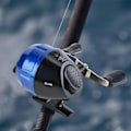 Miniatyrbillede 7 af 8: Blå Støbe Spinning Hjul Indre Linje Skydning Fiske Hjul Lukket Fiske Hjul