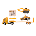 Pikkukuva 2 / 8: 4 kpl setti 1: 64 Alloy Engineering Car Vehicle Playset Set Simulointi Rakennusperävaunu Tyyppi A