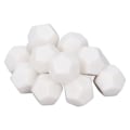 Pikkukuva 5 / 8: 30 kpl 12-sivuinen tyhjiä noppaa muovia kirjoittaa opetusnoppakuutiot Polyhedral noppa Set viihde koulutus 2,2 cm Valkoinen