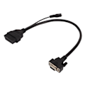 Pikkukuva 3 / 8: OBD-sovitinkaapeli 16-nastainen uros 15-nastainen naaras Plug and Play -diagnostiikkoliitäntä Launch X431:lle
