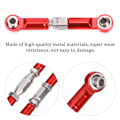 Miniatyrbilde 8 av 8: 6 stk metall dragstang fjernkontroll biltilbehør for Wltoys 1/18 A959 RC bil