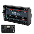 Miniatyrbillede 8 af 8: 7 tommer Bilradio Stereo 1Din Touchscreen WiFi Navigation Bluetooth USB med RDS Bakkamera til Android 9.1 1+16GB