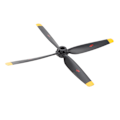 Miniatyrbild 3 av 8: Propellerpaddelblad för WLtoys XK A280 Plast RC Flygplan Reservdelar Tillbehör för utbyte Svart