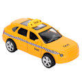 Miniatyrbillede 3 af 8: 1:32 Legetøjsbil Legering Taxi Model Simulering Lyd Lys Kabine Model Træk Tilbage Børnegaver#2