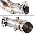 Miniatyrbilde 5 av 8: Eksosrør Midtforbindelsesrør Adapterkontakt for Yamaha R25 R3 2013-2016