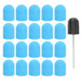 Pikkukuva 2 / 8: Kynsien hiomapapereiset poranterät Nail Art kiillotus Sliplock setti Tarvikkeet (10 x 15 mm) Sininen